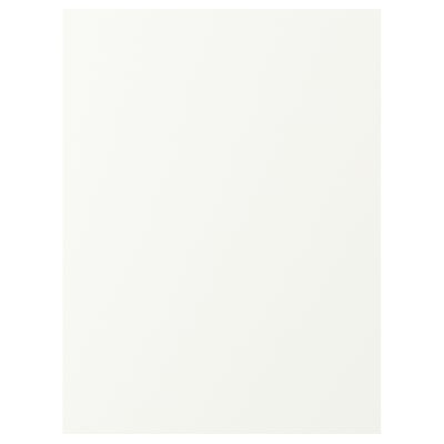 VALLSTENA: white kitchen cabinets - plastic foil, rectangular, simple design.