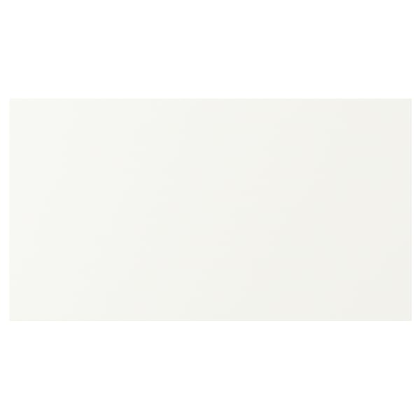 VALLSTENA white kitchen cabinet, smooth surface, foil material, rectangular shape.