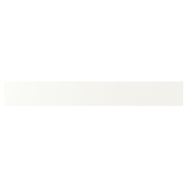 VALLSTENA white kitchen cabinet, simple design, smooth surface, plastic edging.