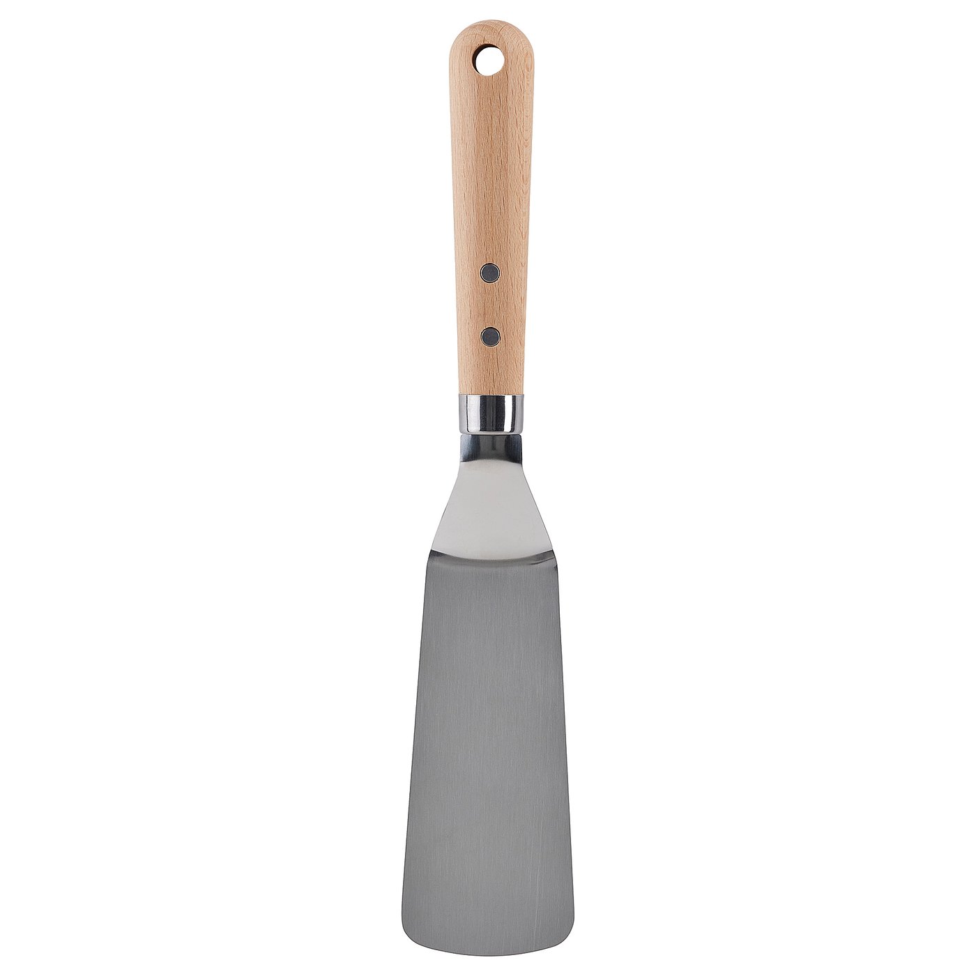 VARDAGEN wooden-handled spatula with steel blade, ideal for flipping food.