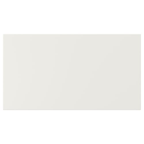 Sleek VEDDINGE white kitchen cabinet. Modern design, clean lines, smooth finish.