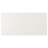 White rectangular panel, sleek modern design, smooth fibreboard finish.