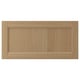VEDHAMN natural oak drawer front, rectangular, solid wood frame with veneer panel.