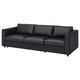 VIMLE Sofabed, Grann/Bomstad black