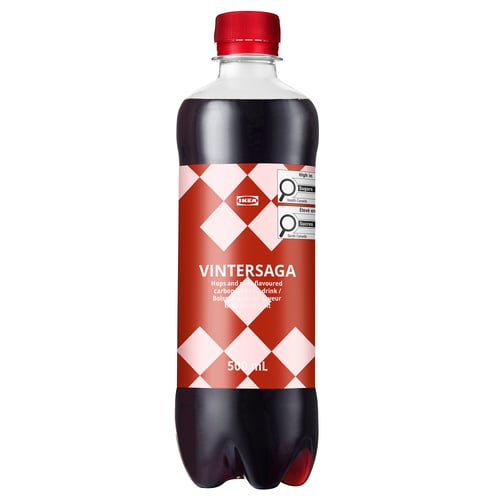 Image a bottle of IKEAs VINTERSAGA drink, a swedish holiday soft drink, 500ml.