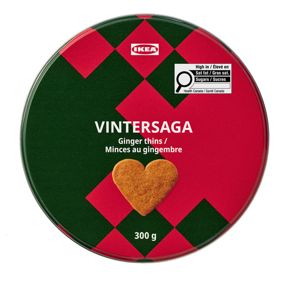 VINTERSAGA Ginger thins, 1 lb