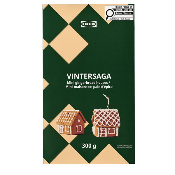 VINTERSAGA Mini gingerbread house, self-assembly, 11 oz