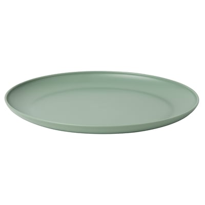 VITABBORRE Plate, green, 10 "