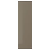 VOXTORP door: high gloss dark grey-brown, sleek & modern, rectangle shape with integrated handle.