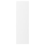 VOXTORP white kitchen cabinet door; modern minimalist design, integrated handles, matt surface.