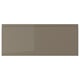 VOXTORP drawer front, dark grey-brown, glossy, rectangular, sleek design.