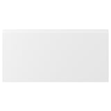 VOXTORP white kitchen cabinet fronts, modern & minimalist design, smooth matte finish, integrated handles.