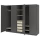 PAX wardrobes with doors