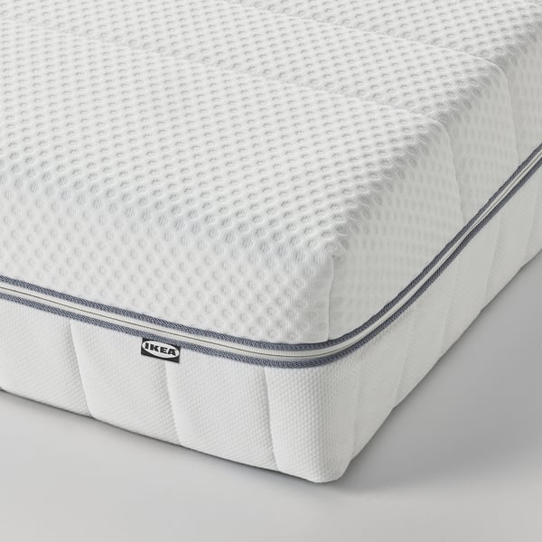 ÅBROTTEN Matelas en mousse, mi-ferme/blanc, 1 place