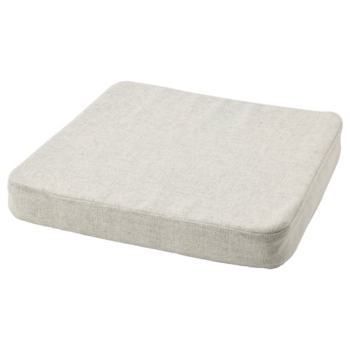 ÅKERVINDEFLY Coussin de chaise, beige, 15/14x15x2 "