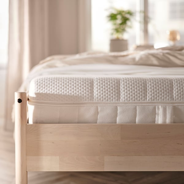 ÅKREHAMN Matelas en mousse, ferme/blanc, 1 place