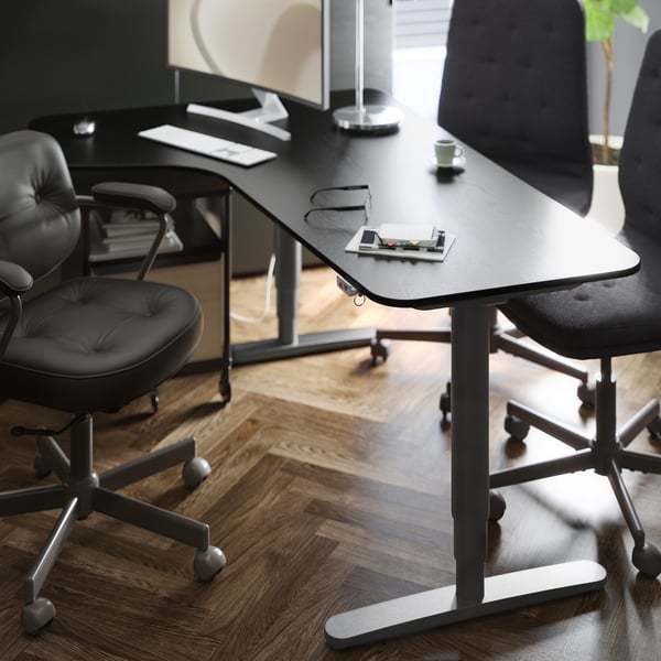ALEFJÄLL Chaise de bureau, Glose noir