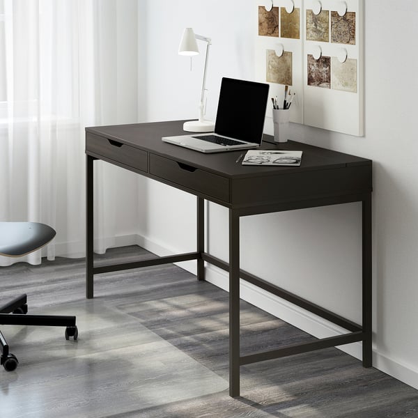 ALEX Bureau, brun-noir, 52x22 7/8 "