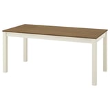 ÅLHULT Table, beige/brun, 66 7/8x31 1/2 "