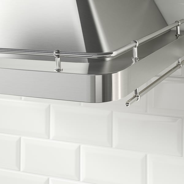 ALLMÄNBILDAD Hotte murale, acier inox