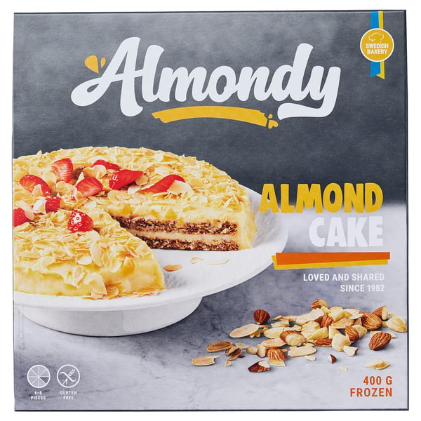 ALMONDY Gâteau aux amandes, congelé, 14 oz