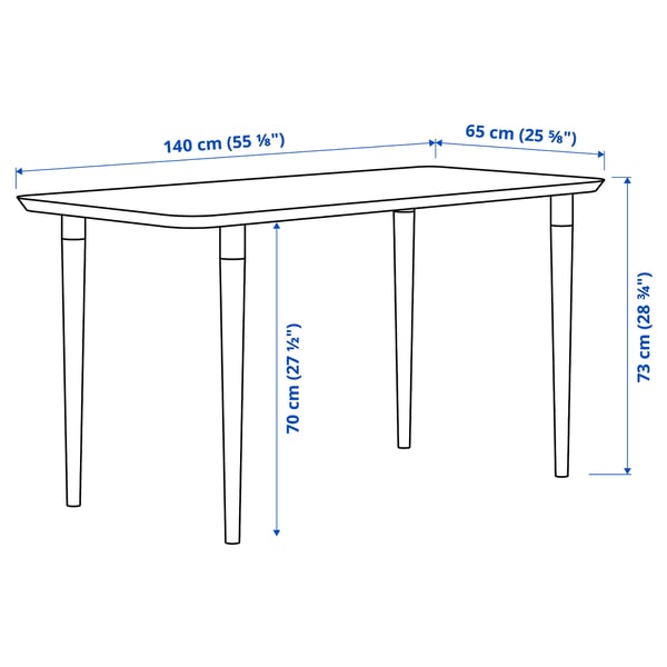 ANFALLARE / HILVER Bureau, bambou, 55 1/8x25 5/8 "