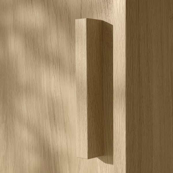 ANKARUDDEN Arm-pend pte coul, eff chêne, 38 3/4x23 5/8x74 3/4 "