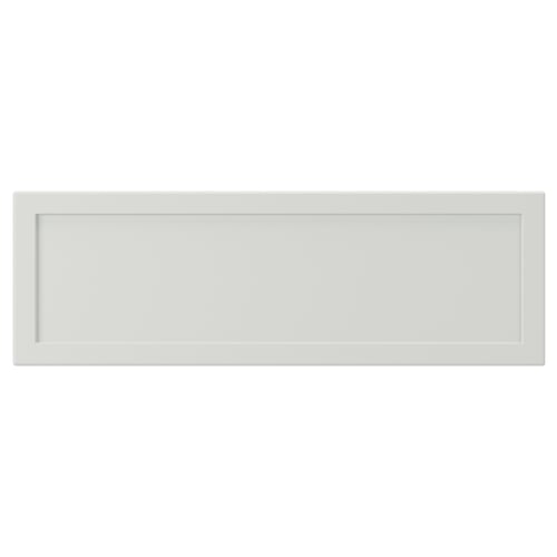 ASPUDDEN Façade de tiroir, gris clair, 15x5 "