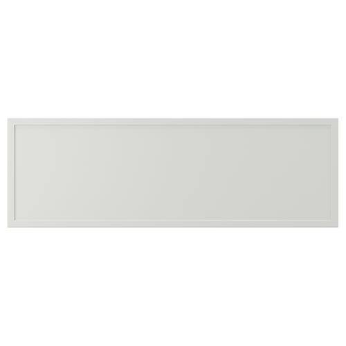 ASPUDDEN Façade de tiroir, gris clair, 30x10 "