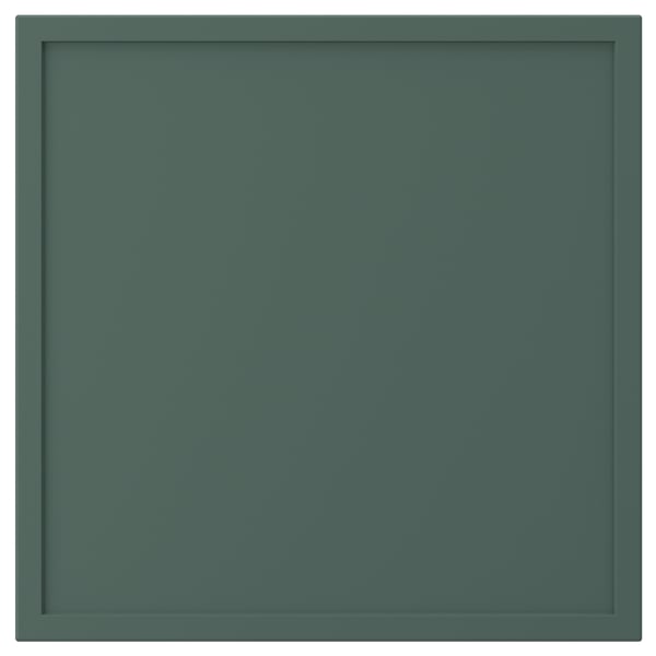 ASPUDDEN Façade de tiroir, gris-vert foncé, 15x15 "