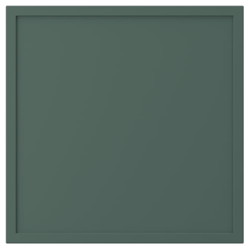 ASPUDDEN Façade de tiroir, gris-vert foncé, 15x15 "