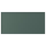 ASPUDDEN Façade de tiroir, gris-vert foncé, 30x15 "