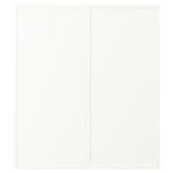 ASPUDDEN Porte arm inf angle 2p, blanc mat, 13x30 "