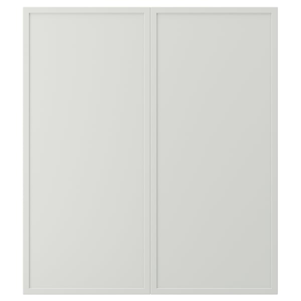 ASPUDDEN Porte arm inf angle 2p, gris clair, 13x30 "