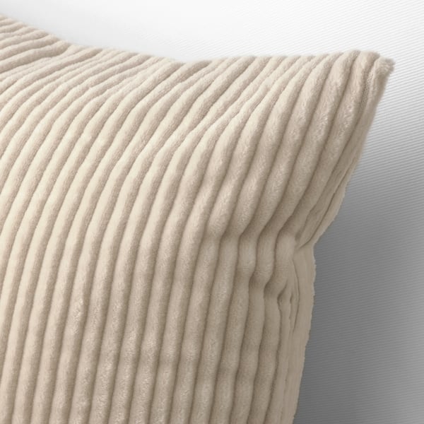 ÅSVEIG Housse de coussin, beige clair, 16x23 "