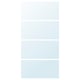 AULI 4 panneaux pr pte coul, verre miroir, 39 3/8x79 1/8 "