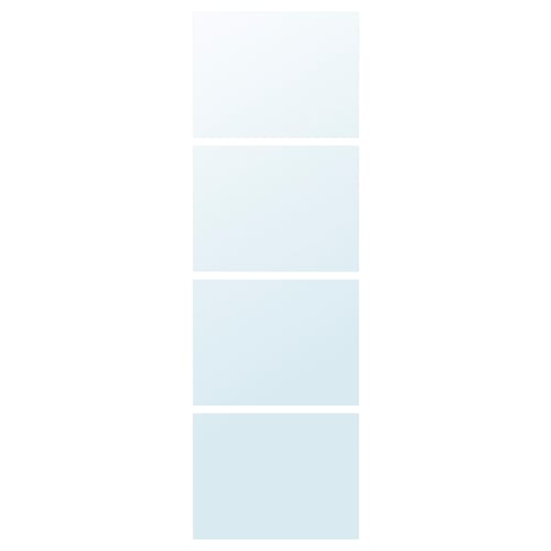 AULI 4 panneaux pr pte coul, verre miroir, 29 1/2x92 7/8 "