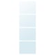AULI 4 panneaux pr pte coul, verre miroir, 29 1/2x92 7/8 "