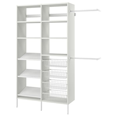 AURDAL Agencement armoire-penderie, blanc, 70 5/8-83 5/8x15 3/4x87 "