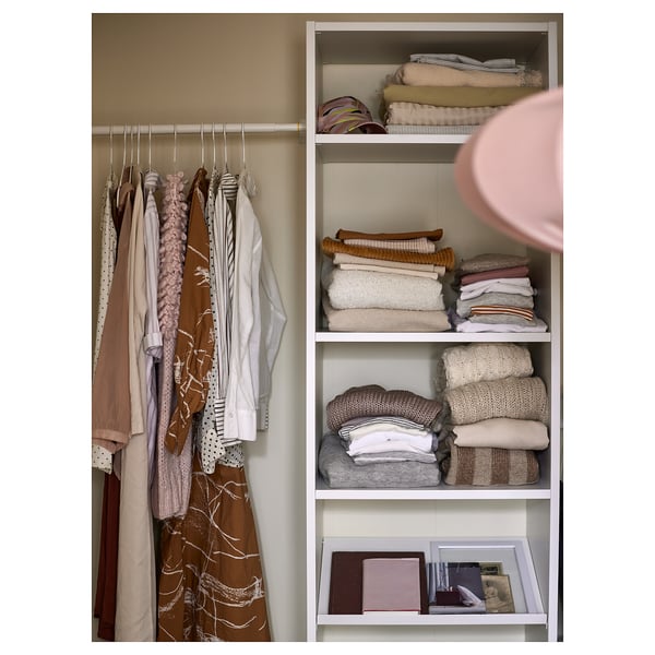 AURDAL Agencement armoire-penderie, blanc, 47-60x15 3/4x87 "