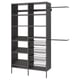 AURDAL Agencement armoire-penderie, gris foncé, 70 5/8-83 5/8x15 3/4x87 "