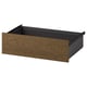 AURDAL Tiroir, brun chêne plaqué teinté/gris foncé, 22x16 3/8x6 1/2 "