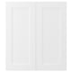 AXSTAD Porte arm inf angle 2p, blanc mat, 13x30 "