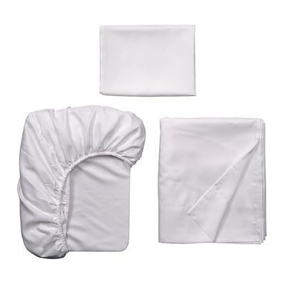 BÄRGLIM Ensemble draps, blanc, 1 place