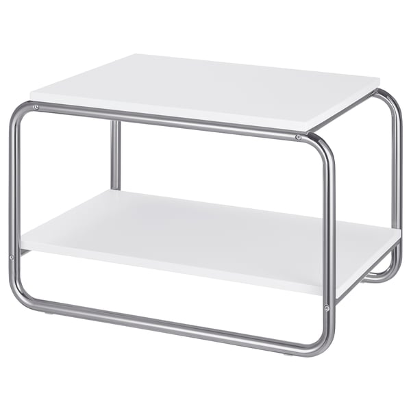 BAGGBODA Table d'appoint, blanc, 28x19 5/8 "