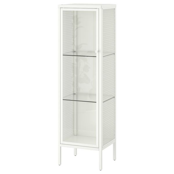 BAGGEBO Vitrine, métal/blanc, 13 3/8x11 3/4x45 5/8 "