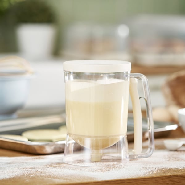 BAKTIDER Pichet doseur avec bec, beige clair, 34 oz