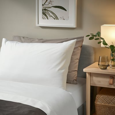 BALSAMPOPPEL Ensemble draps, blanc, 1 place