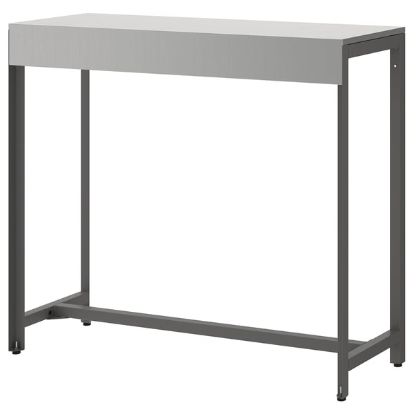 BÅTSKÄR Table haute, extérieur/gris foncé, 47 1/4x15 3/4 "