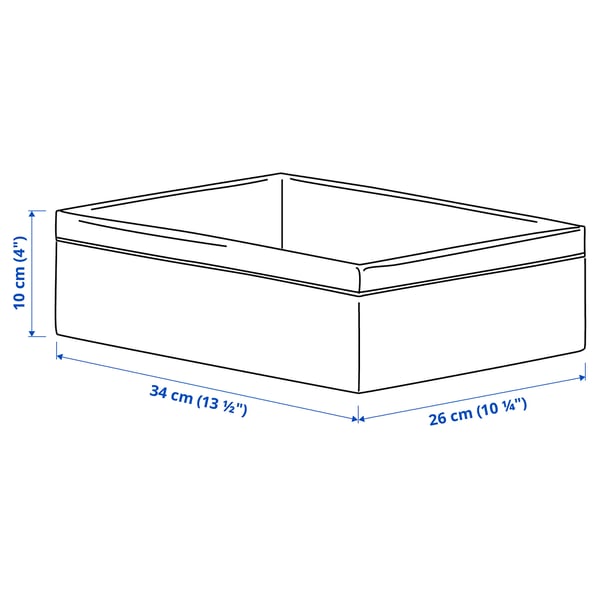BAXNA Range-tout, gris/blanc, 10 ¼x13 ½x4 "